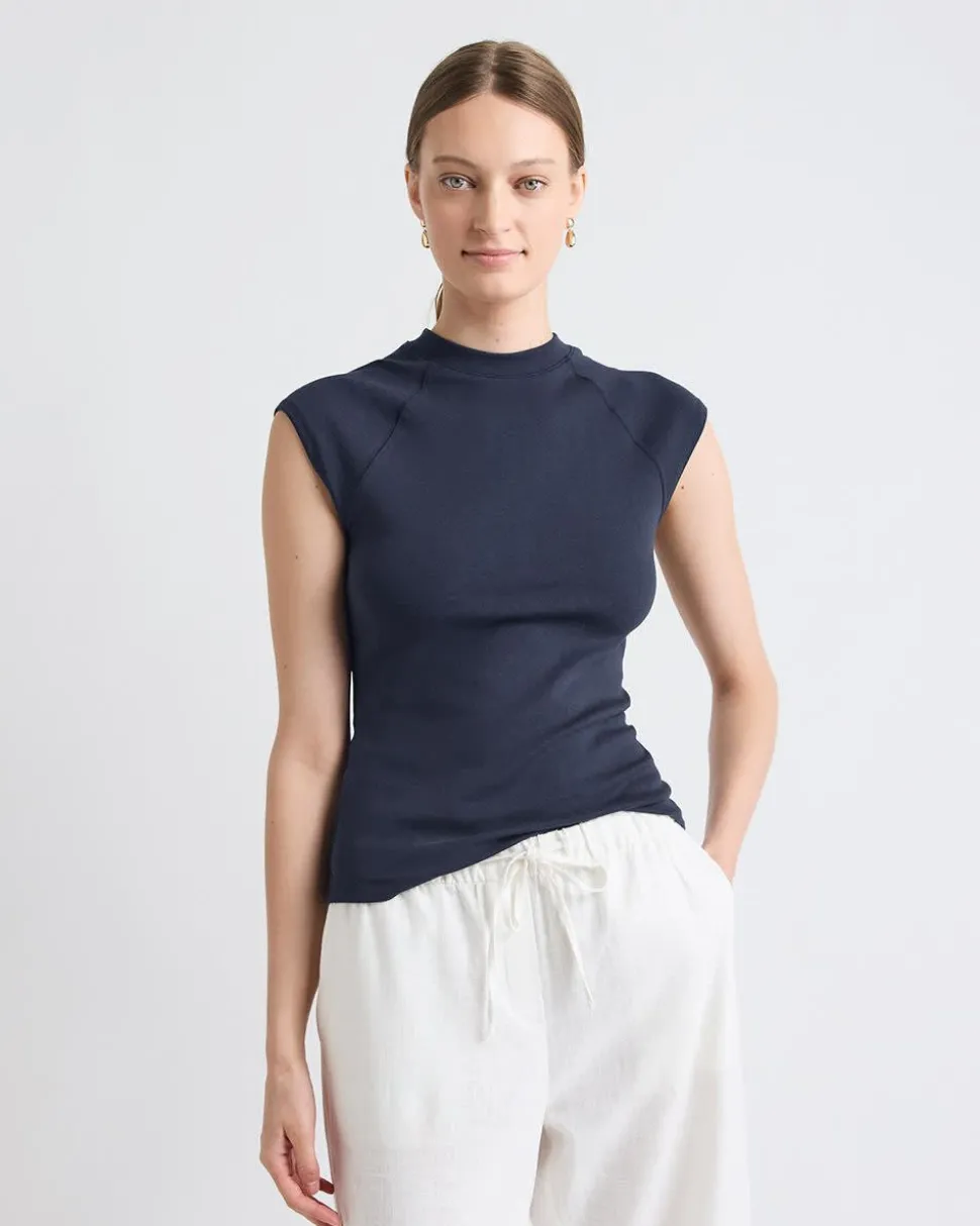 Extended-Sleeve Crew-Neck Tee