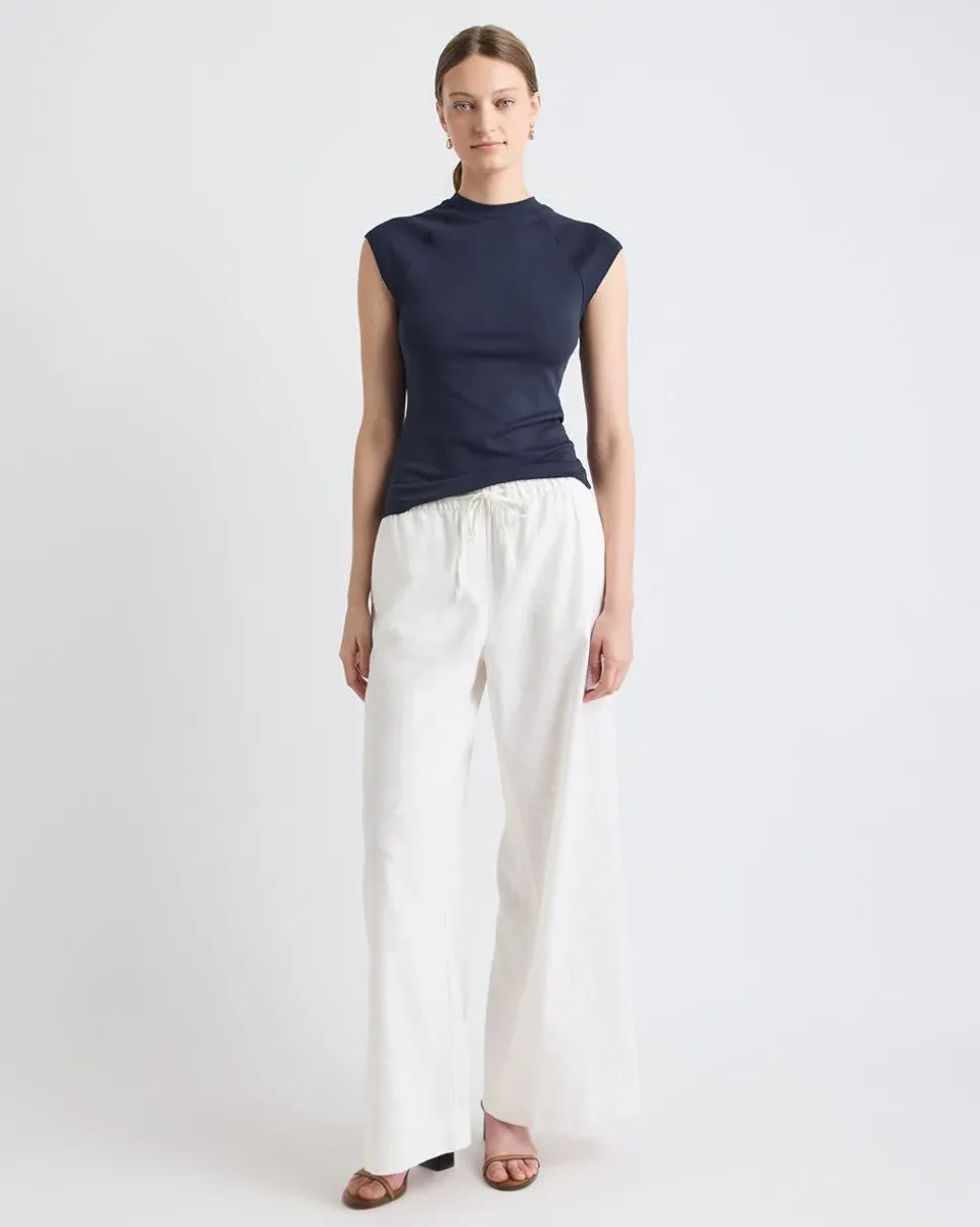 Extended-Sleeve Crew-Neck Tee