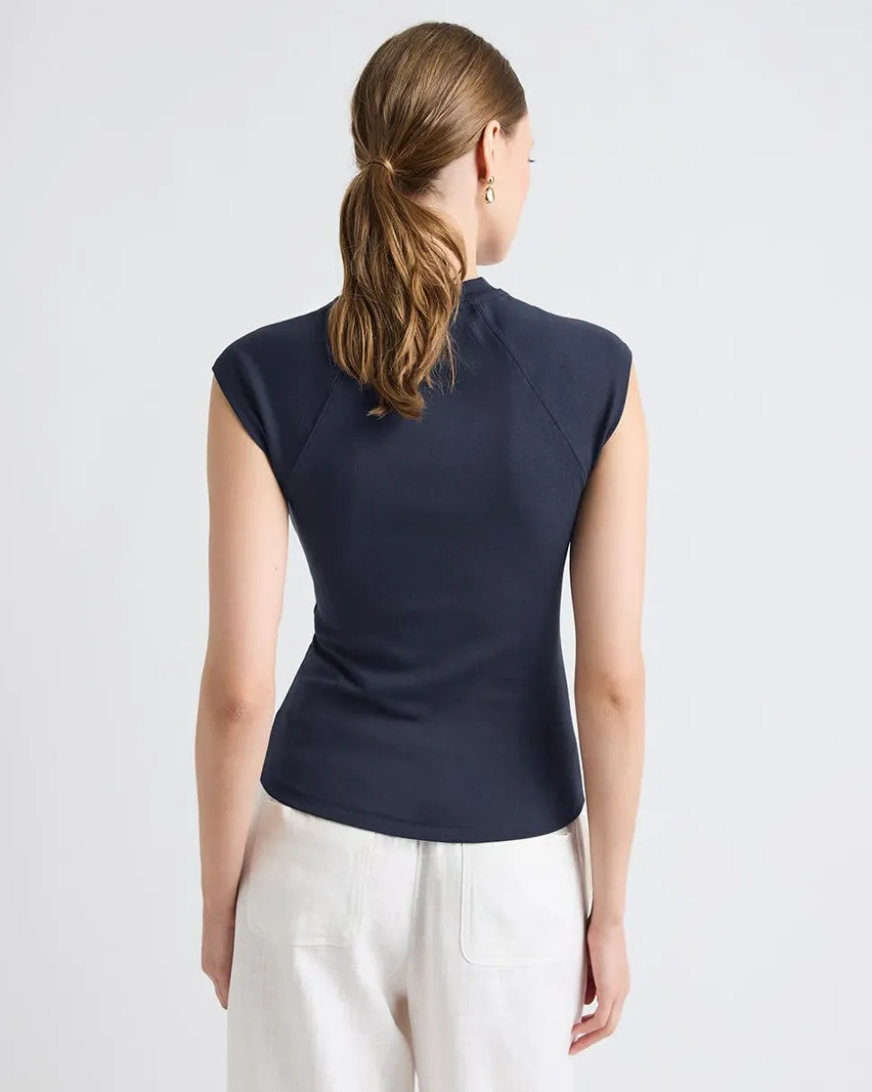 Extended-Sleeve Crew-Neck Tee