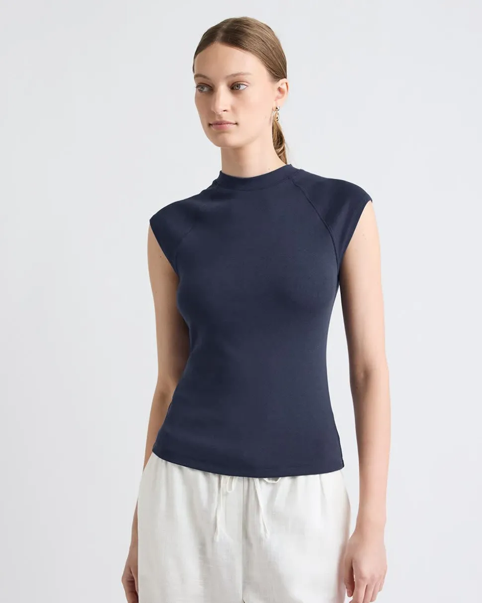 Extended-Sleeve Crew-Neck Tee