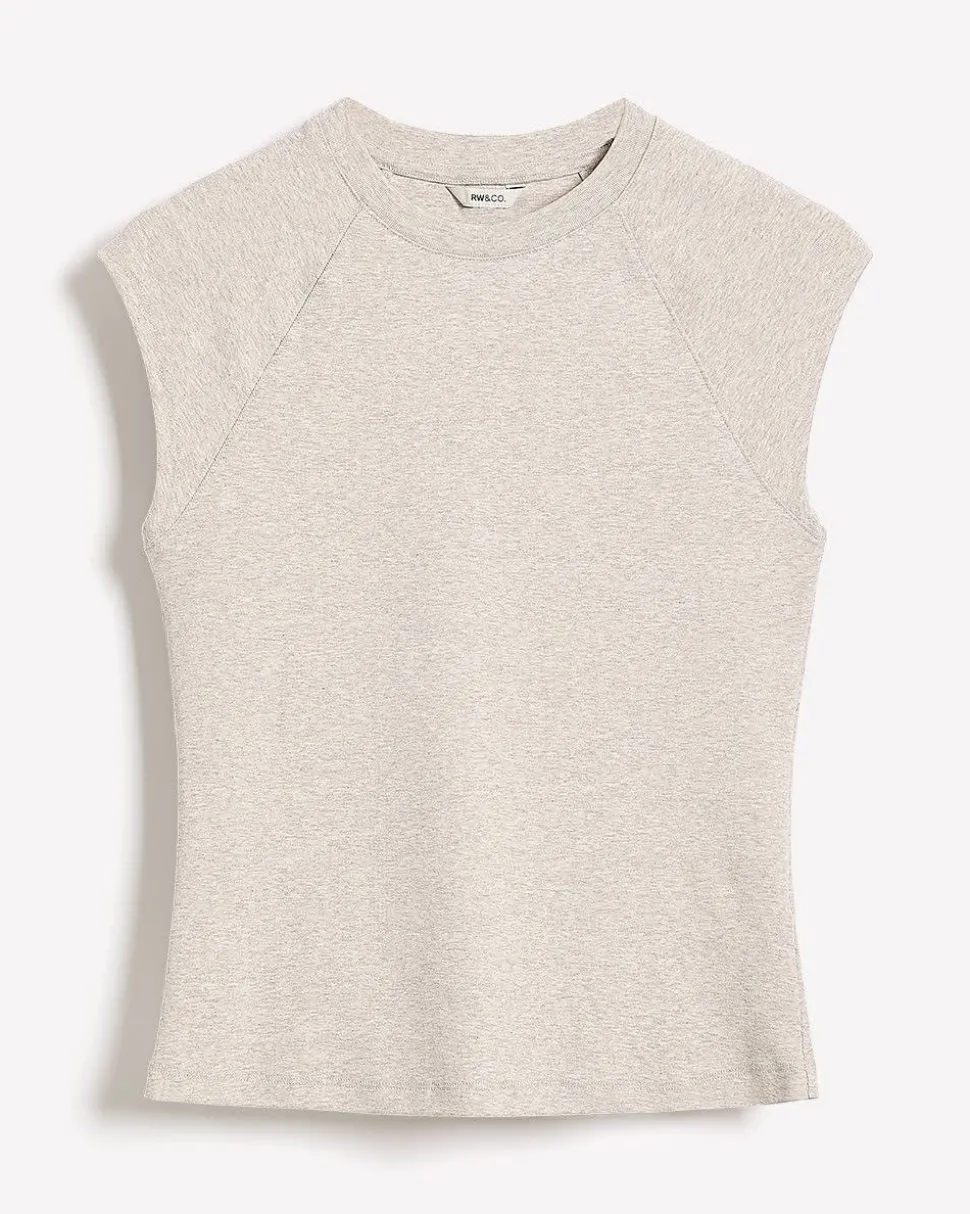 Extended-Sleeve Crew-Neck Tee
