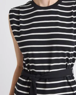 Extended-Sleeve Dress with Removable Belt