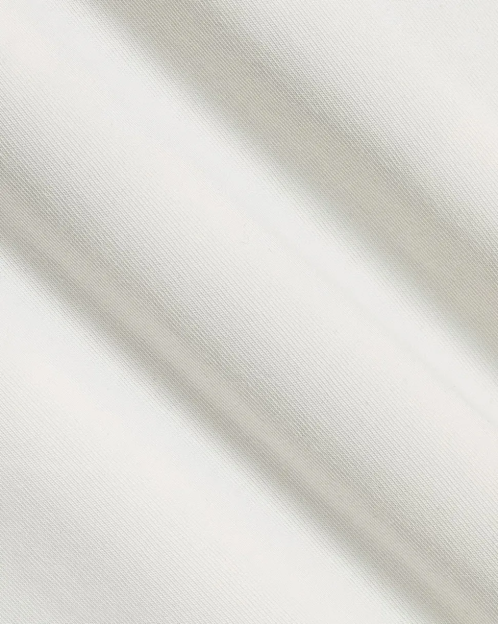Extended-Sleeve Jersey Midi Dress with Crew Neckline