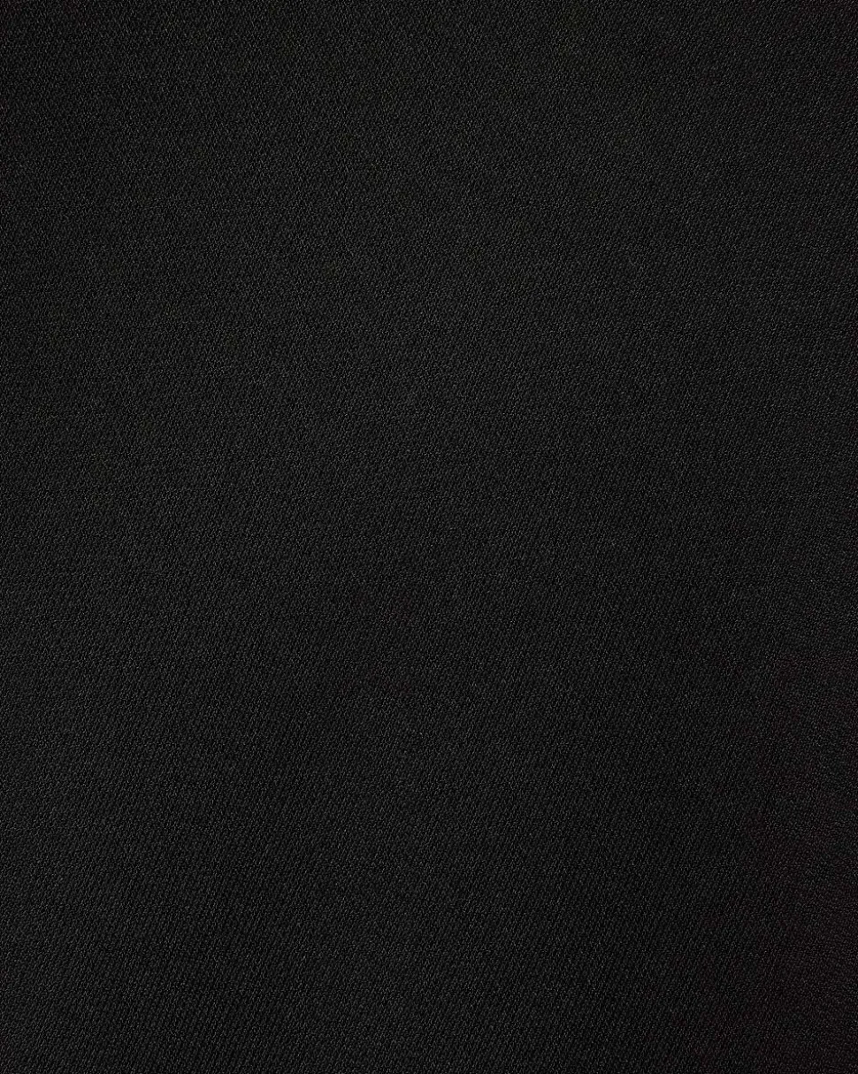 Extended-Sleeve Top with Crossover Draped Mock Neckline