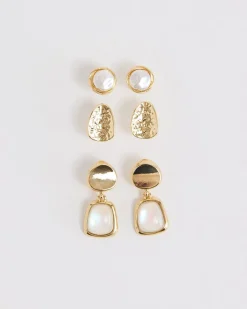 Fashion Earrings - 3 Pairs