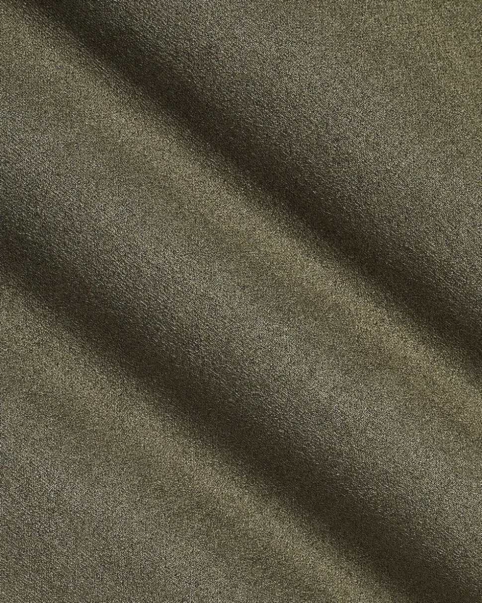 Faux Suede Jacket with Shirt Collar