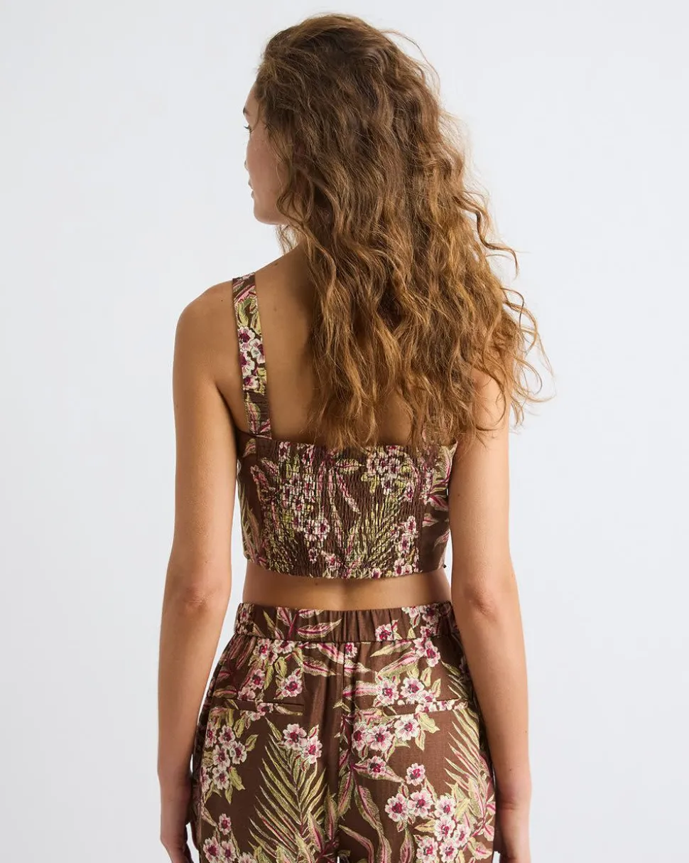 Floral Bustier Top