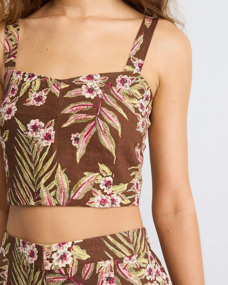 Floral Bustier Top