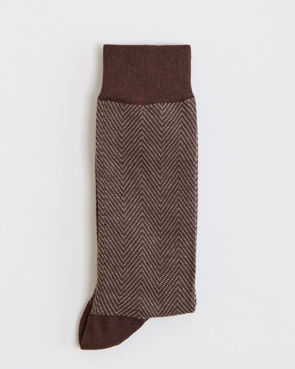 Geo Zigzag Socks