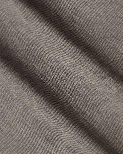 Grey High-Waisted Straight-Leg Jeans