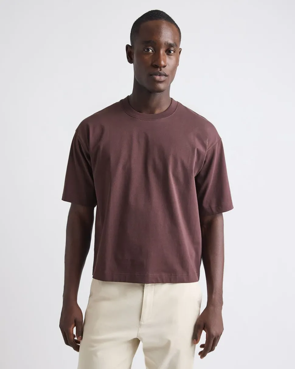 Heavy Oversized Crew-Neck Cropped Tee