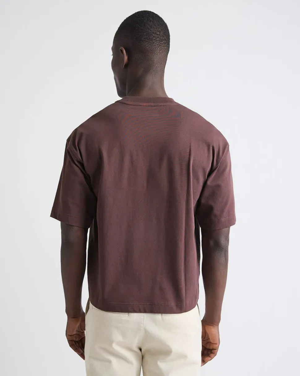 Heavy Oversized Crew-Neck Cropped Tee