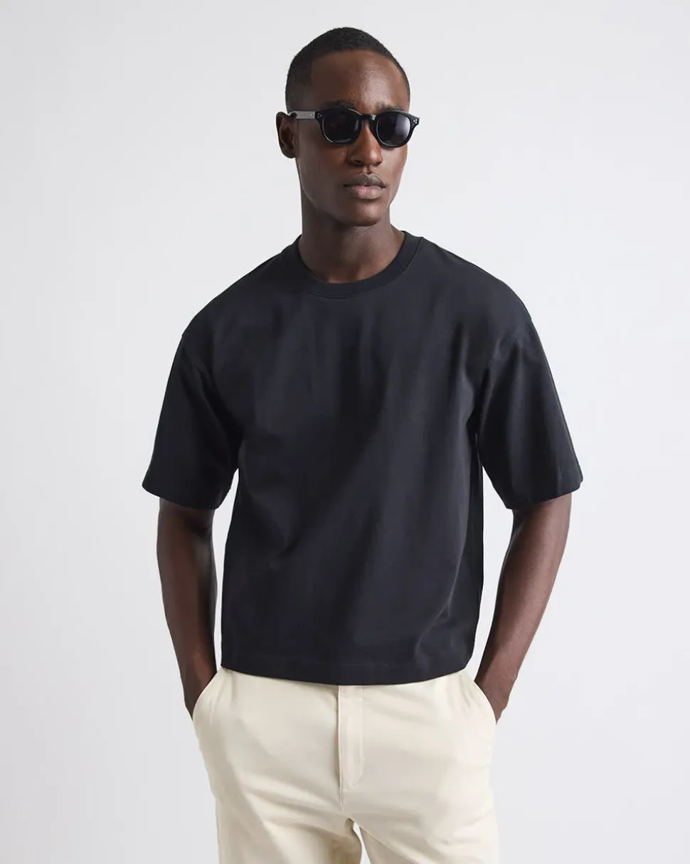 Heavy Oversized Crew-Neck Cropped Tee
