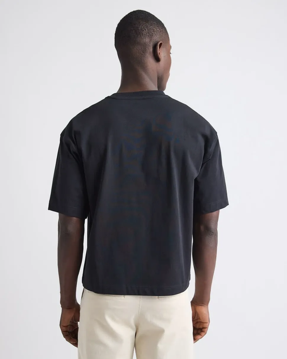 Heavy Oversized Crew-Neck Cropped Tee