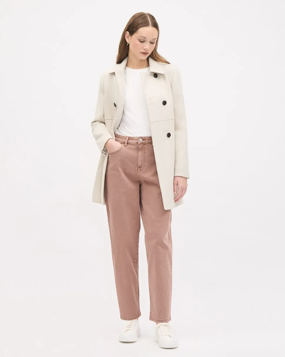 High-Rise Barrel Jeans