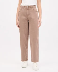 High-Rise Barrel Jeans