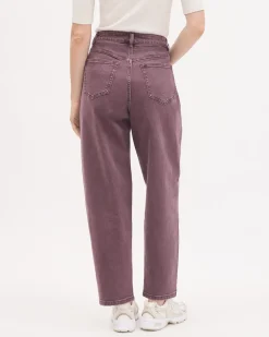 High-Rise Barrel Jeans