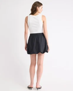 High-Rise Bubble Mini Skirt