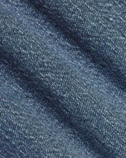 High-Rise Denim Bermuda