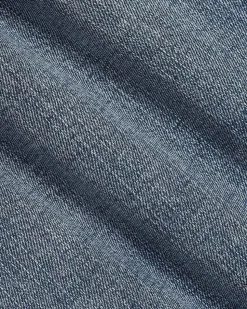 High-Rise Denim Shorts with Raw Hem