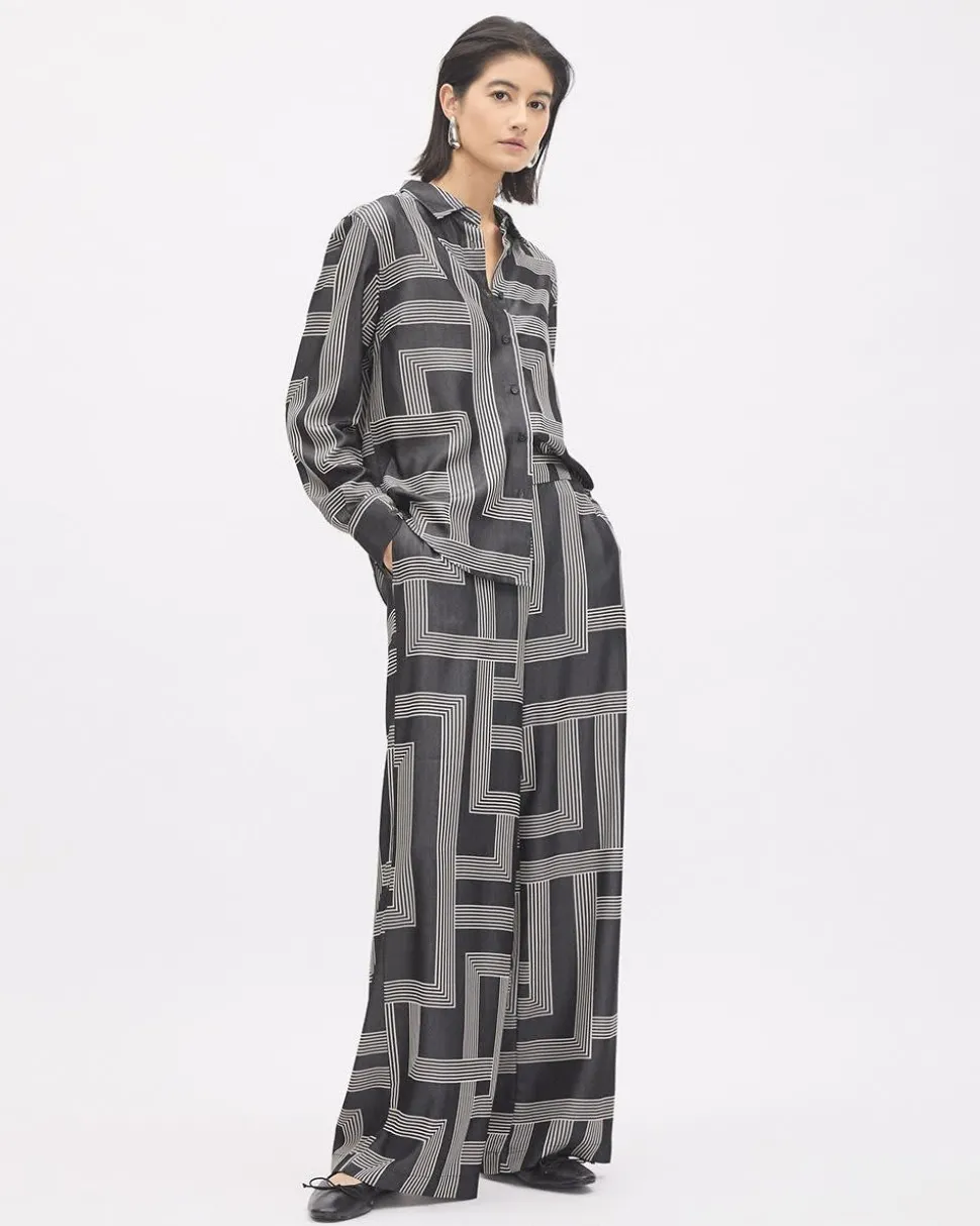 High-Rise Fluid Wide-Leg Pant