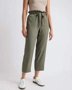 High-Rise Tapered-Leg Ankle Pant