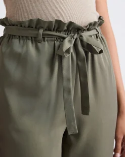 High-Rise Tapered-Leg Ankle Pant