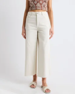 High-Rise Wide-Leg Cropped Jeans