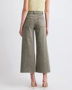 High-Rise Wide-Leg Cropped Jeans