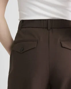 High-Rise Wide-Leg Long Bermuda