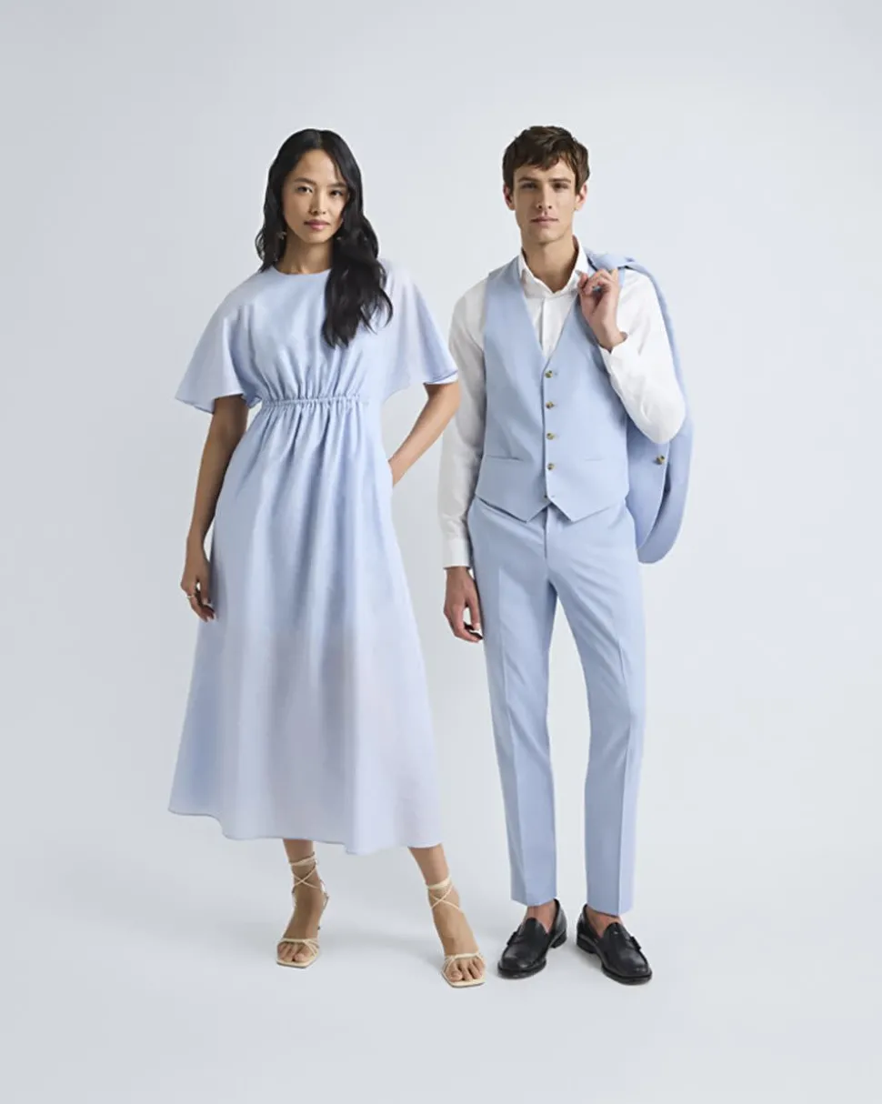 Light Blue Suit Vest