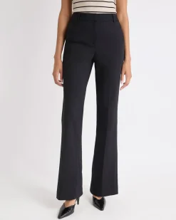 Limitless Black High-Rise Long-Flare-Leg Pant