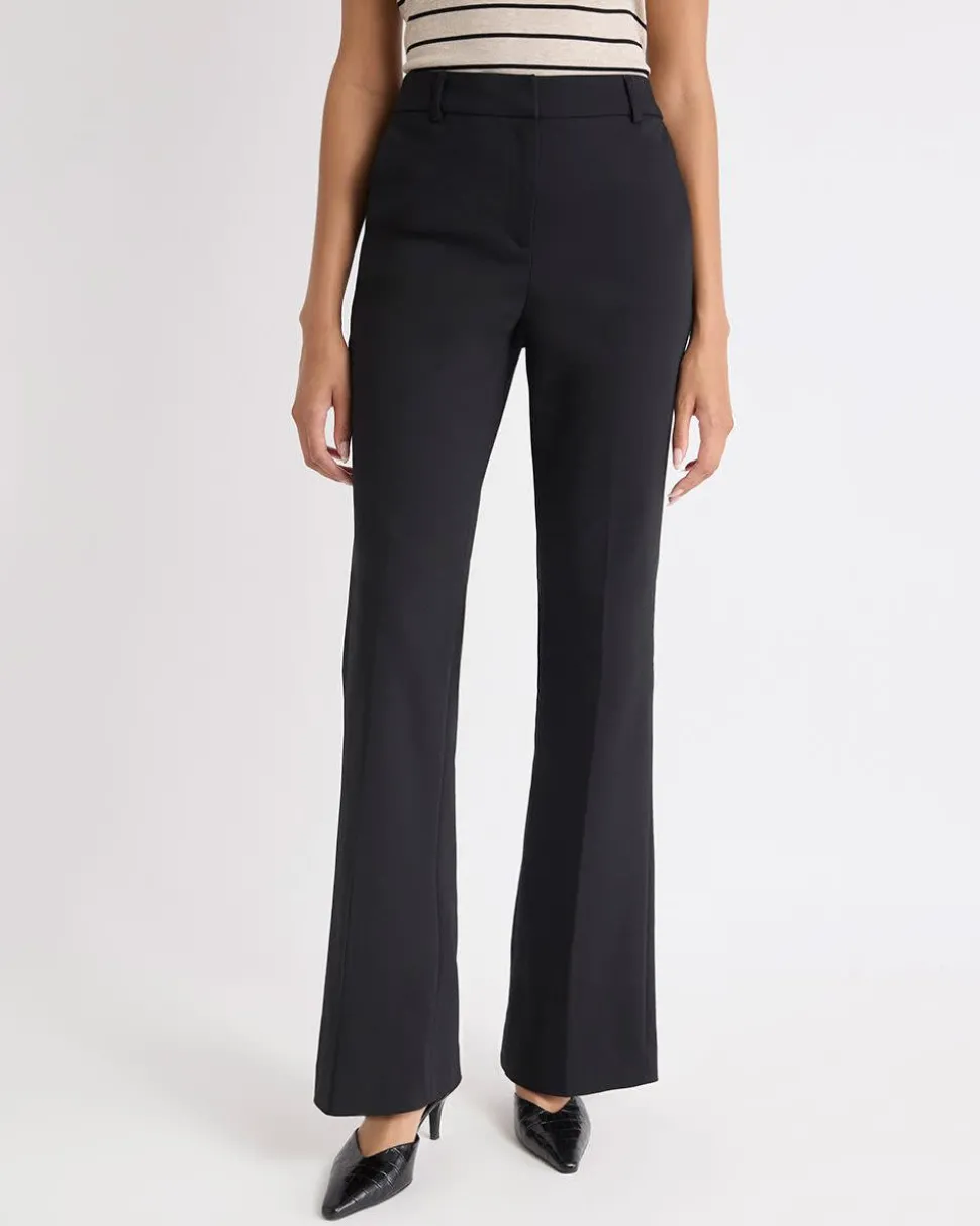 Limitless Black High-Rise Long-Flare-Leg Pant