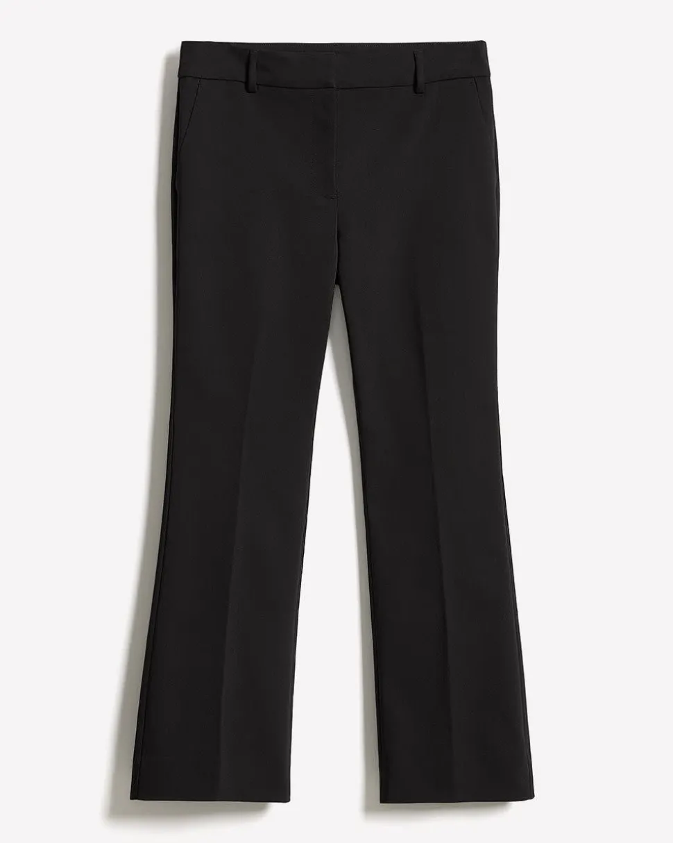 Limitless Black Mid-Rise Flare-Leg Ankle Pant
