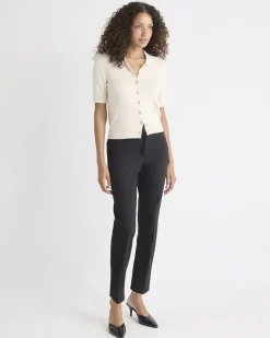 Limitless Black Mid-Rise Slim-Leg Curvy Ankle Pant
