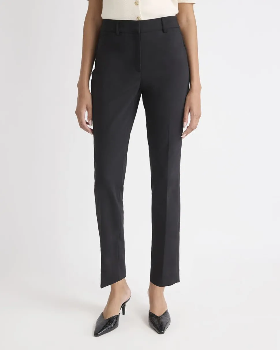 Limitless Black Mid-Rise Slim-Leg Curvy Ankle Pant