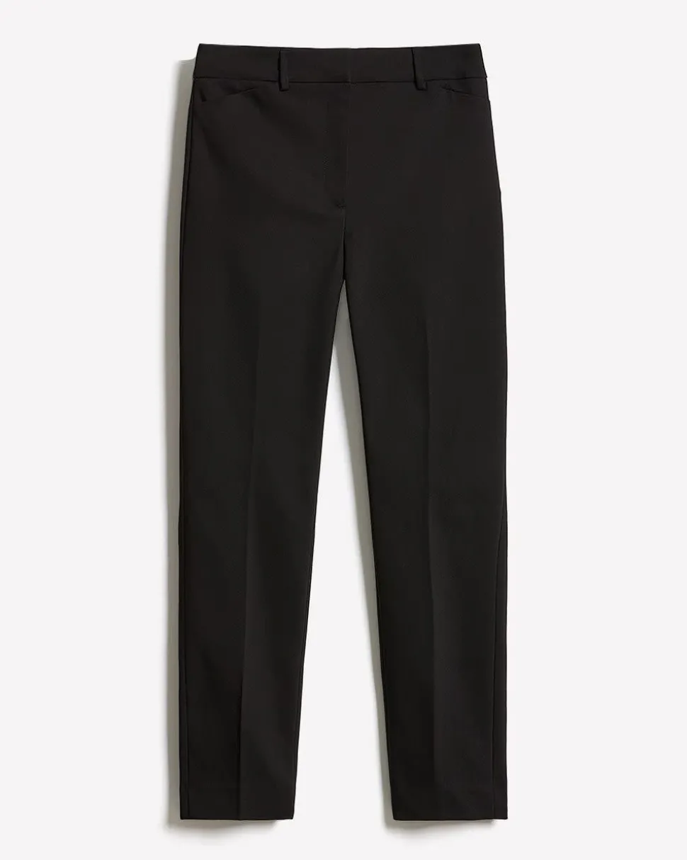 Limitless Black Mid-Rise Slim-Leg Curvy Ankle Pant