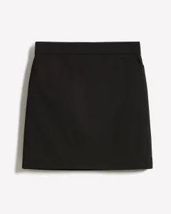Limitless Black Straight Mini Skirt
