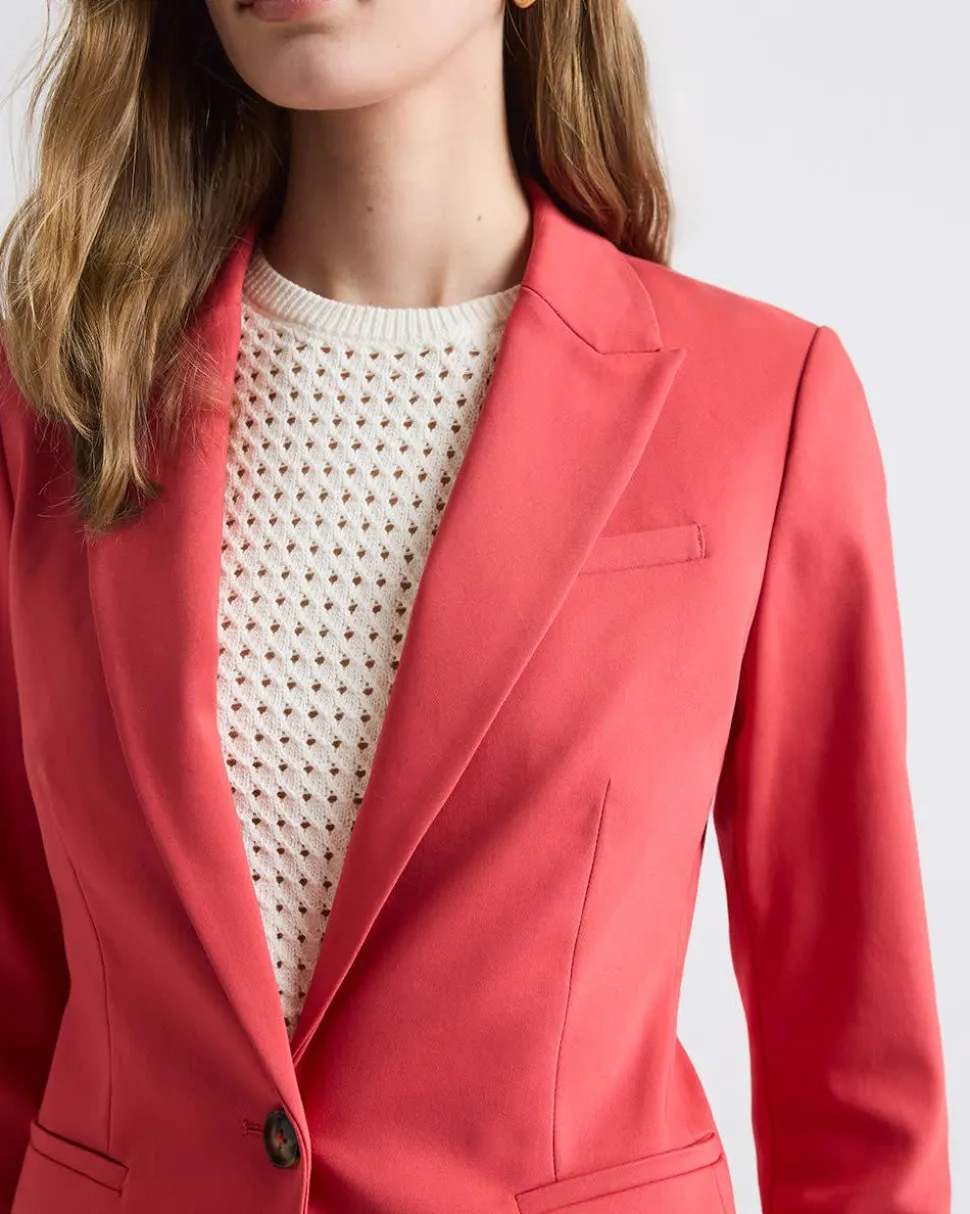 Limitless One-Button Fitted Blazer
