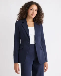 Limitless One-Button Fitted Blazer