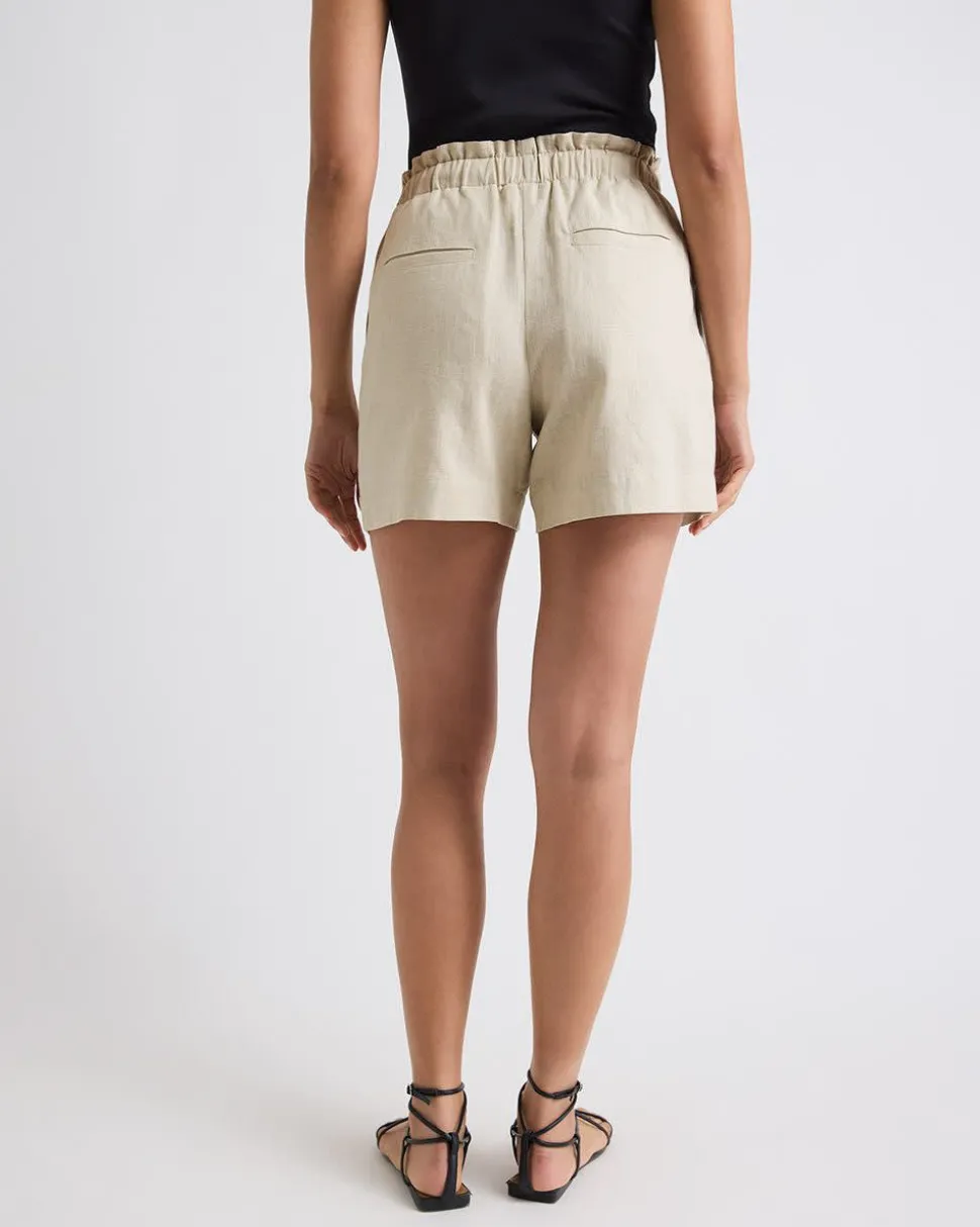 Linen High-Waisted Short