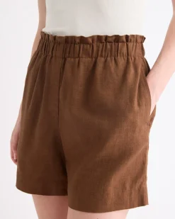 Linen High-Waisted Short