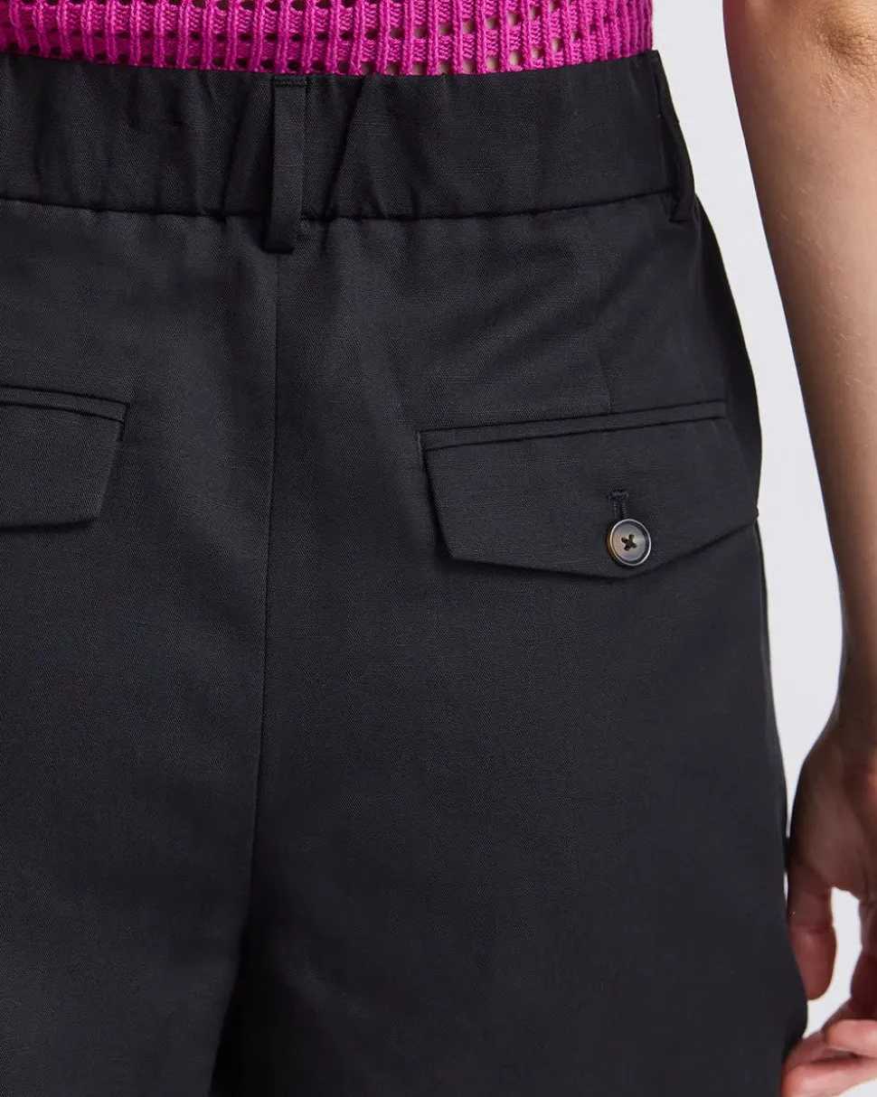Linen-Blend Bermuda
