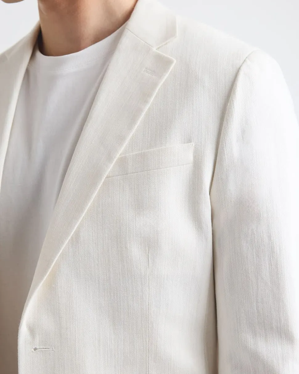 Linen-Blend Blazer