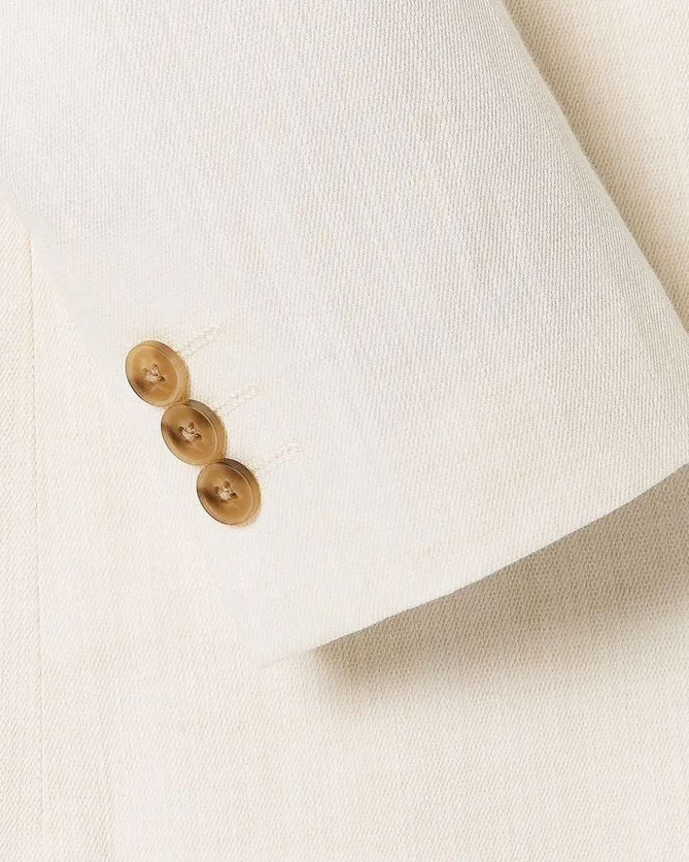 Linen-Blend Blazer