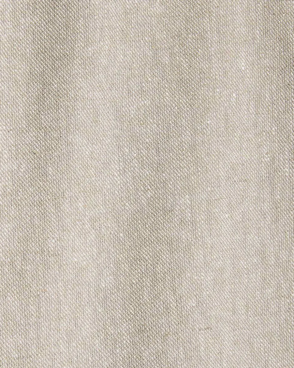 Linen-Blend Bomber Jacket