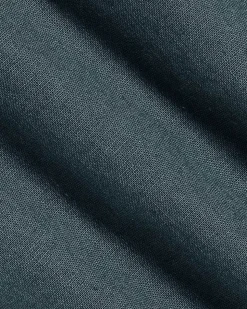 Linen-Blend Pants with Elastic Waistband and Drawstring