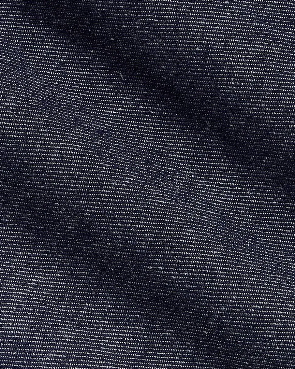 Linen-Blend Short with Elastic Waistband