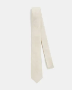 Linen-Blend Skinny Tie