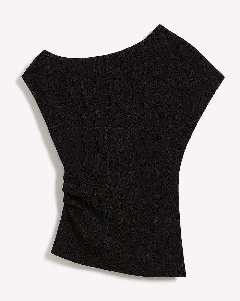 Long Asymmetrical Draped Sweater